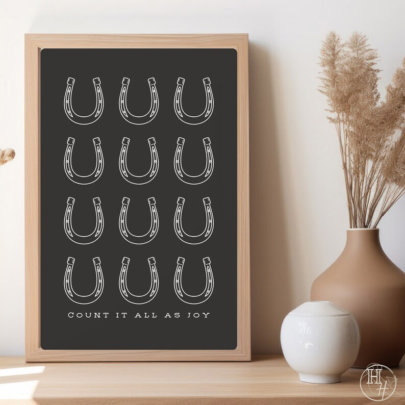 Count It All as Joy Bible Verse Printable Wall Art, Trendy Christian