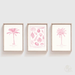 Ensemble d'affiches chrétiennes roses, art mural imprimable des écritures, décoration de chambre Beachy, impression de plage moderne, verset biblique esthétique, photo pour amoureux de l'océan