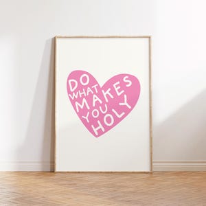 Pink Girly Christian Poster Bible Verse Home Decor Trendy Y2K Wall Art ...