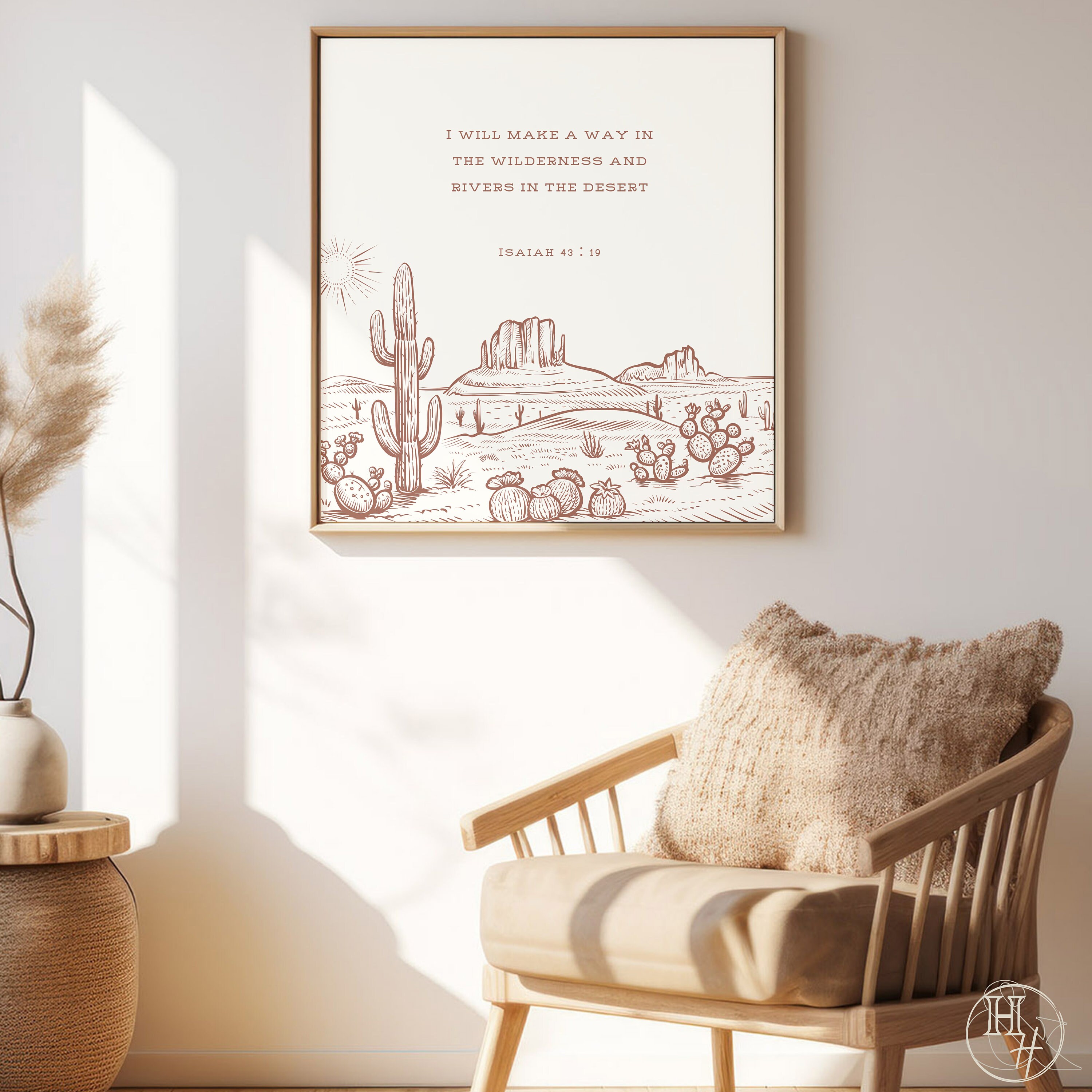 Scripture Printable Wall Art Western Home Decor, Modern Christian Art ...