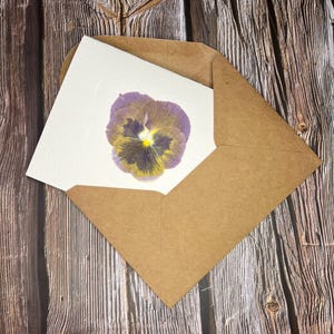 Pastel Flower Greeting Cards | Hammered Flowers | Handmade Cards (Pack of 5)