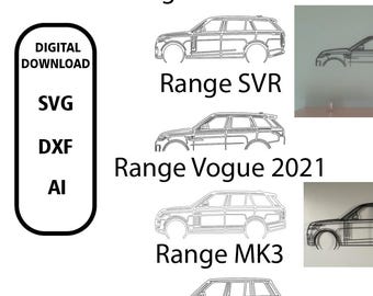 Range Rover Laser Cut Files – DXF, SVG, AI | Cnc & Laser cutting Designs