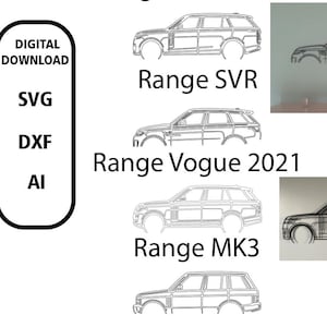 Range Rover laserskurna filer – DXF, SVG, AI | CNC- och laserskärningsdesigner