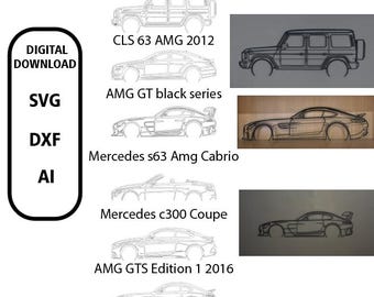 Mercedes Amg Laser Cut Files - DXF, SVG, AI