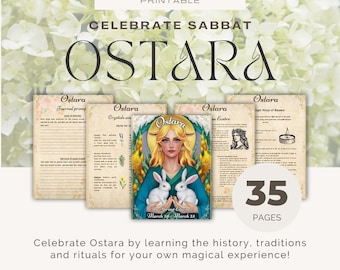 Ostara Sabbat Grimoire Pages: History, Rituals, Spells (Printable PDF)