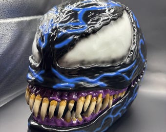 Venom Inspired 3D Printed Cosplay Helmet