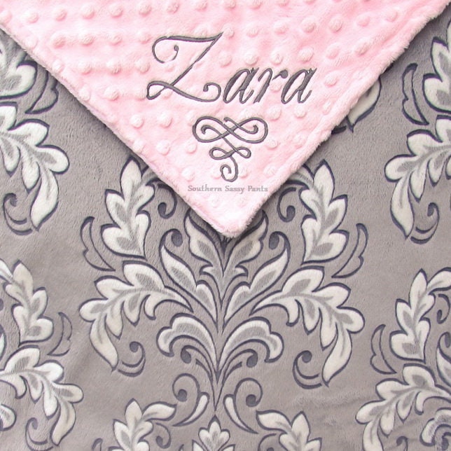 Custom Blanket for Baby Girl Personalized Name Gift