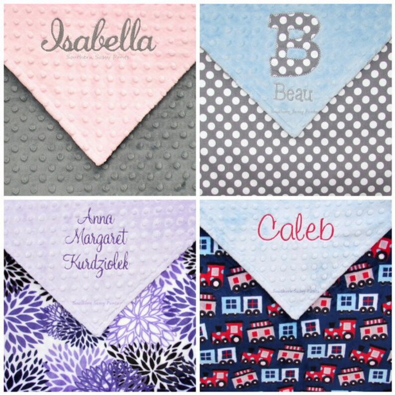 etsy baby blankets personalized