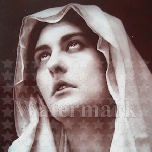 Instant Digitale Download Collageblad Mary Madonna Kind Moeder Maria Papier Ambachten Veranderde Kunst Scrapbooking Antieke Religieuze Kunst