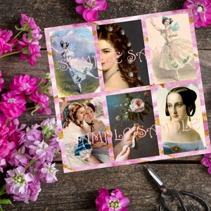 PRINTABLE Whimsical Victorian Women & Fairy illustrations, Junk Journaling Supplies, Decoupage Fairies Ephemera