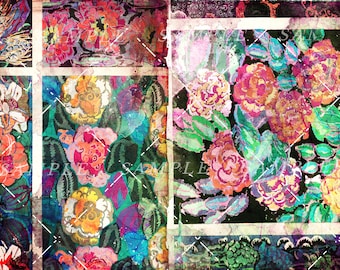 Abstract Flowers Printable Paper Pack Instant Digital Download, Junk Journal Papers, Scrapbook Paper Craft Background Papers, Mixed Media