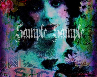 Collage ART original descarga digital suministros hojas de impresión arte alterado