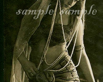 Vintage Gypsy Woman Photo Art Printable (Digital Download)