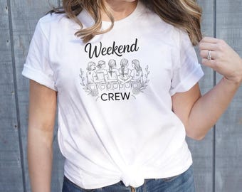 Camiseta de viaje para chicas con nombre personalizado: camisetas a juego para el fin de semana