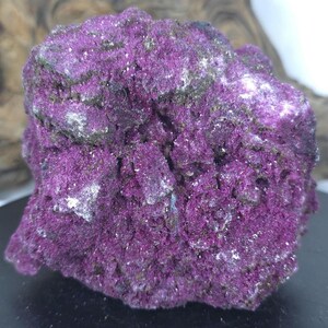 Raw Ruby Cluster Specimen: Blacklight Reactive, Vitality & Passion Stone