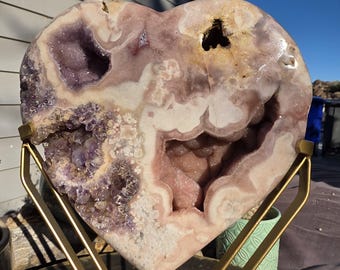 Pink Amethyst Heart