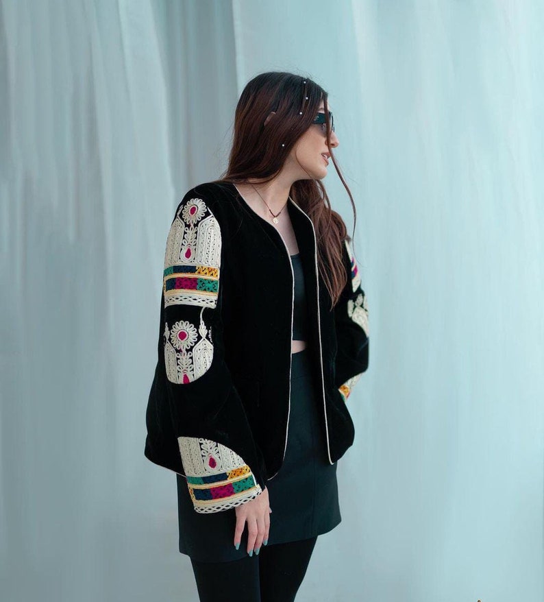 Afghan Traditional Embroidered Jacket Shop Now Women Clothing Gifts zdjęcie 2
