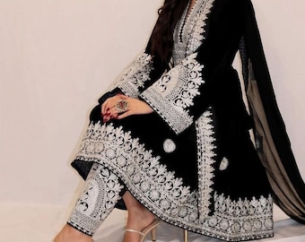 Traditional Afghan Dress | Cultural Dress | Women Afghan Dress | Embroidered Dress | Afghan Fashion