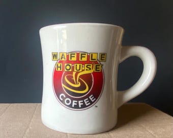 Waffle House Coffee Mug original heavy duty diner cup by Tuxton - some wear