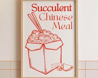 Succulent Chinese Meal Print, Democracy Manifest Meme Poster, Meme Art Gift