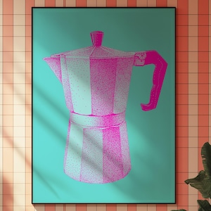 Stampa Moka, Poster Caffè, Regalo per gli amanti del caffè, Decorazione da cucina per il caffè