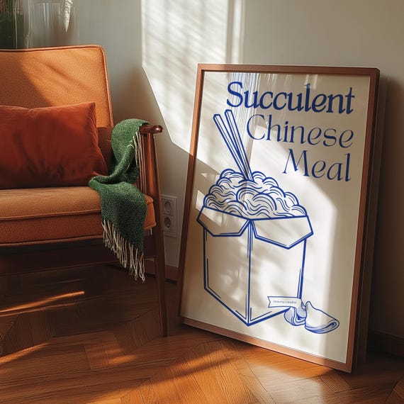 Succulent Chinese Meal Print, Democracy Manifest Meme Poster, Meme Art Gift