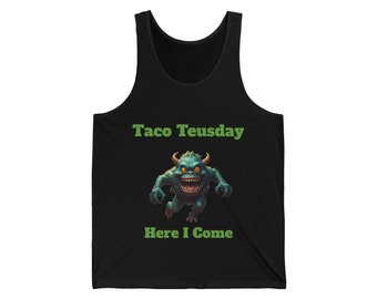 Débardeur unisexe Taco Tuesday b.13 en jersey
