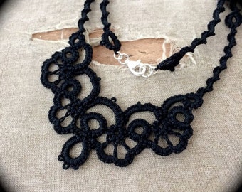 Tatted Lace Necklace - The Twisted Ripple