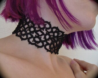 Tatted Choker Necklace - Ambrosius