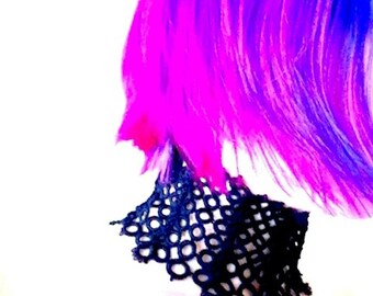 Tatted Throat Corset Lace Up Choker - Bound