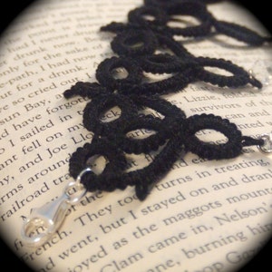 Tatted Choker Necklace Gothic Princess image 5