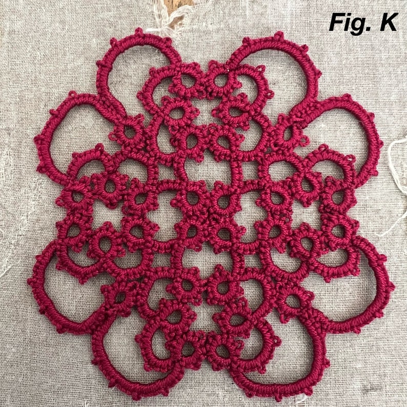 PDF Tatting Pattern With All My Heart Pendant Earrings Coaster image 2