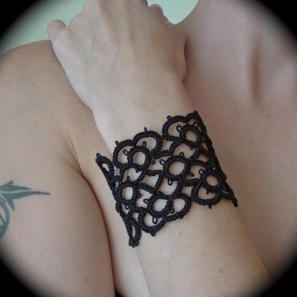 Tatted Lace Cuff Bracelet - Ambrosius