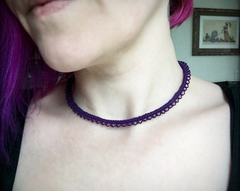 Knotted Lace Choker - Armenian Lace - Oya - Crochet - Simple