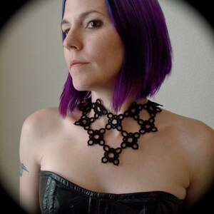 Tatted Lace Necklace - Lace Maille Simple