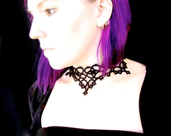 Tatted Lace Choker Necklace - La Petite Goth