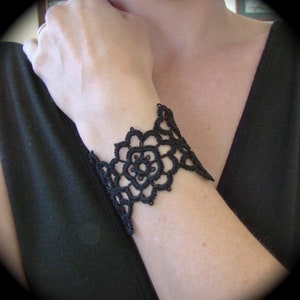 PDF Tatting Pattern Grand Daisy Jewelry Set Choker Necklace Bracelet Earrings image 3