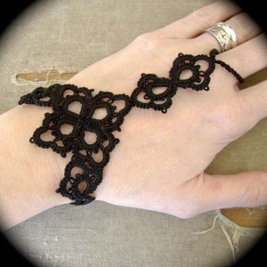 Tatted Slave Bracelet Petals image 1