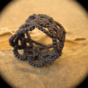 Tatted Lace Ring Unwoven image 4