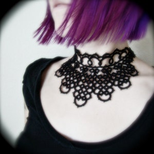 Tatted Collar Choker Necklace - Queen Of The Nile