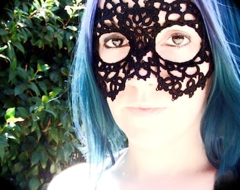 Tatted Lace Mask - As The World Falls Down