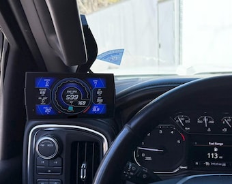2020-2023 GMC Sierra/Chevrolet Silverado 2500HD/3500HD Pillar Mount for Diesel Tuner / GPS Screen 17MM Ball