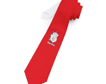 Necktie - King Bear Red