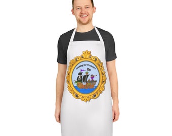 Apron, 5-Color Straps (AOP) - Pirate Ship