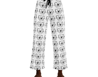 Pantalon de pyjama pour hommes (AOP), ours, pyjama, heure du coucher, vêtements de nuit, sieste, confortable, détente, pantalon,