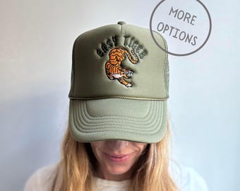 Custom Embroidered Trucker Hat: Easy Tiger Foam Front Cap