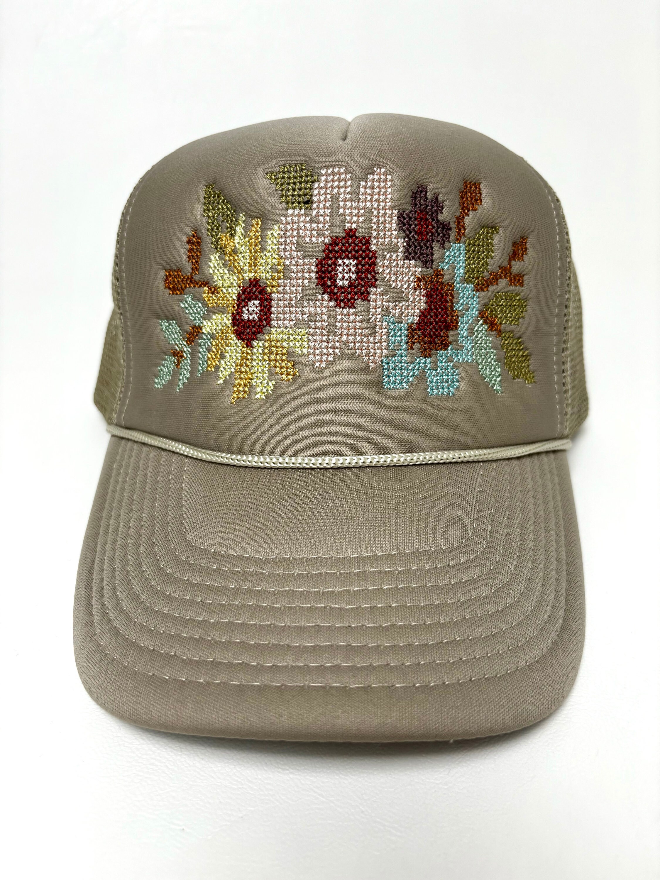 Floral Boot Magna Pony® Mesh Foam Trucker Hat main image 0
