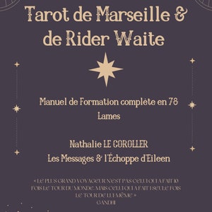 Apprenez & maîtrisez le Tarot de Marseille et de Rider Waite - Pack de formation complète au Tarot: Manuel de formation et outils pratiques