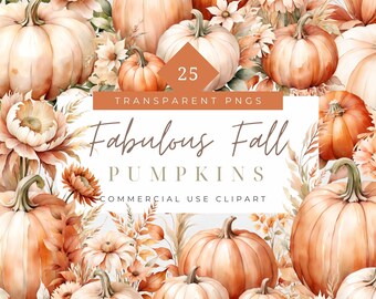 Pumpkin Arrangement Terracotta Floral Clipart cozy autumn clipart fall border thanksgiving png cottagecore watercolor pumpkin graphics