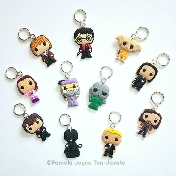 Harry Potter Inspired Stitch Markers Set (Limited Stock) --- Also available as keychains.